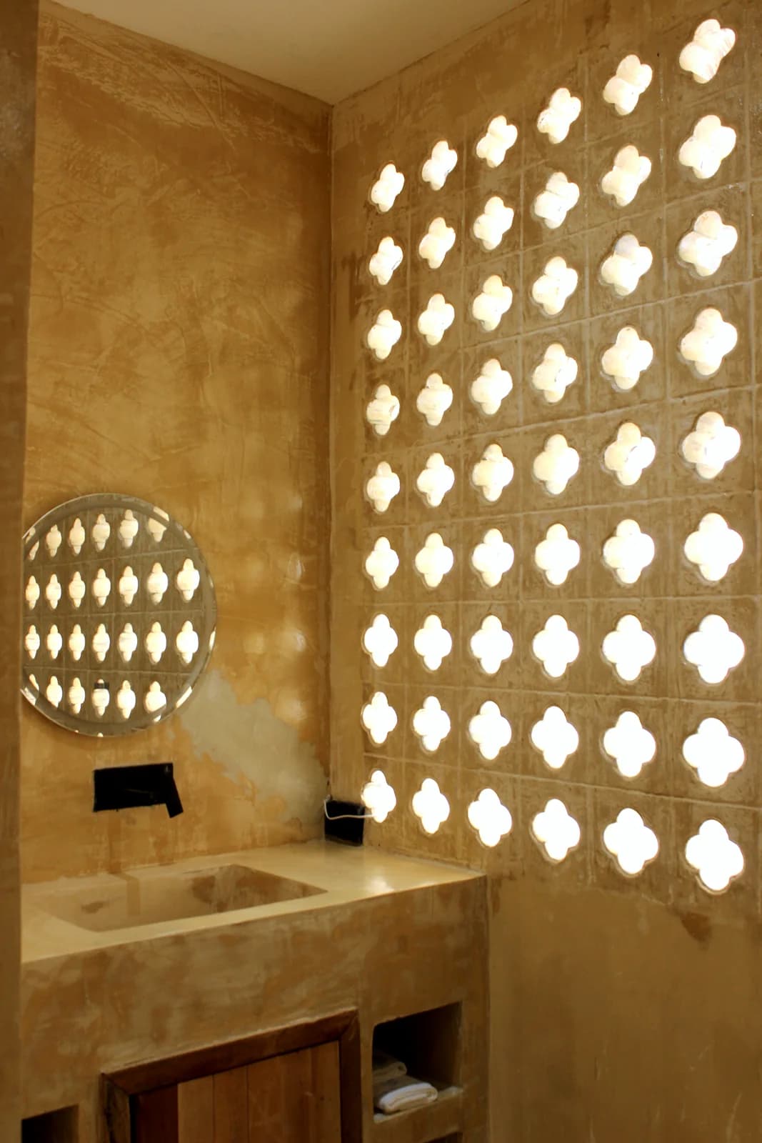 A wide rain-shower bathroom in a villa at Cape Beach Villa, Koh Samui