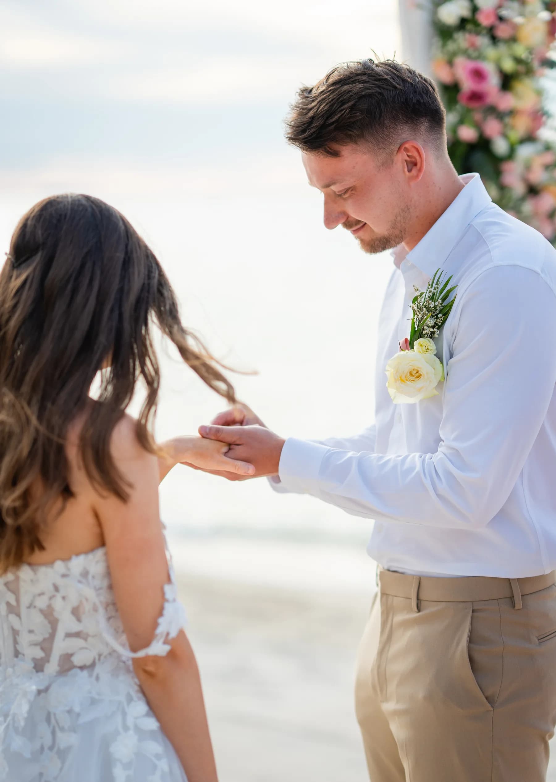 A traditional Thai wedding ceremony