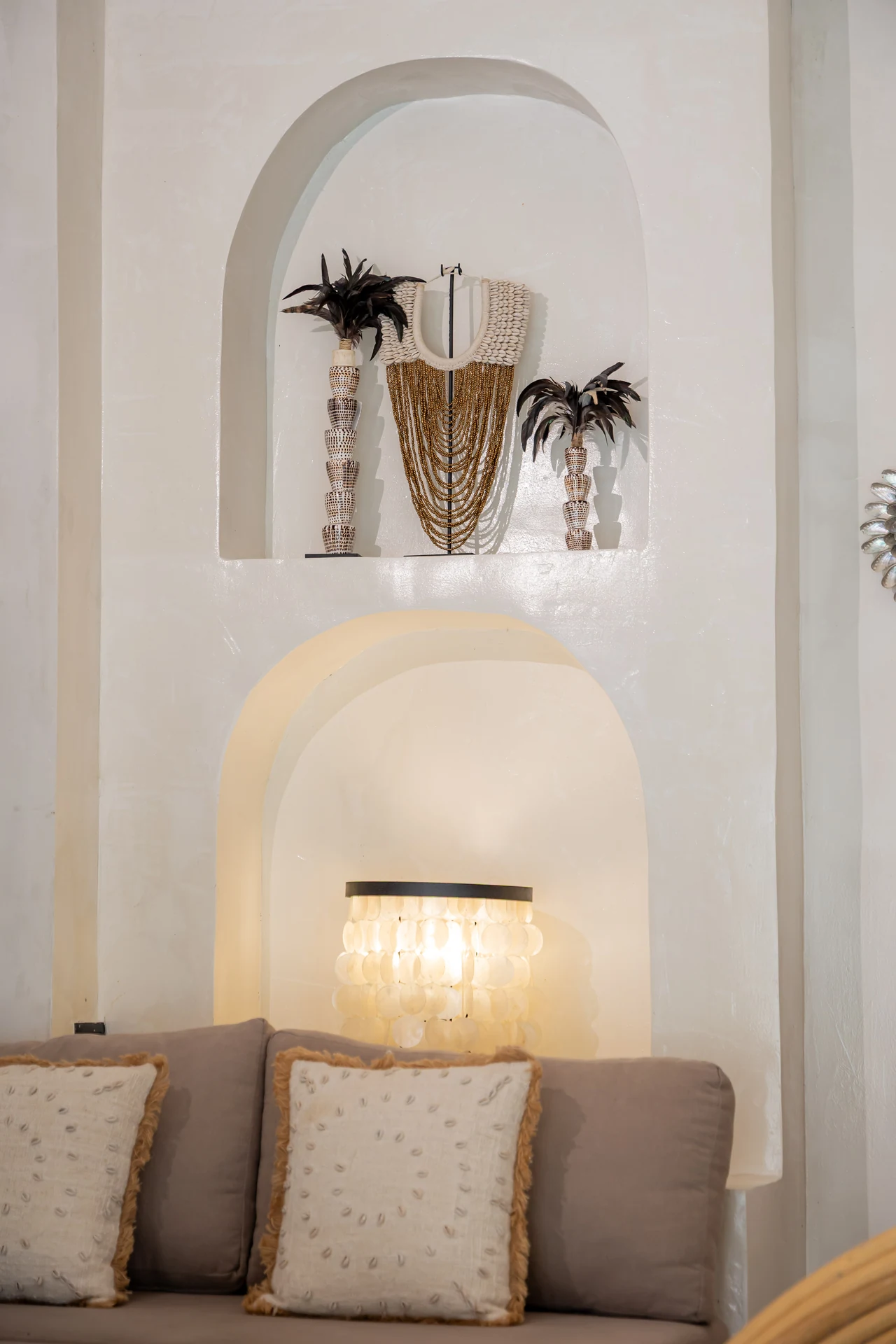 Comfort Villa — boho living room with rattan seating (Villa Ginger) — photo 39